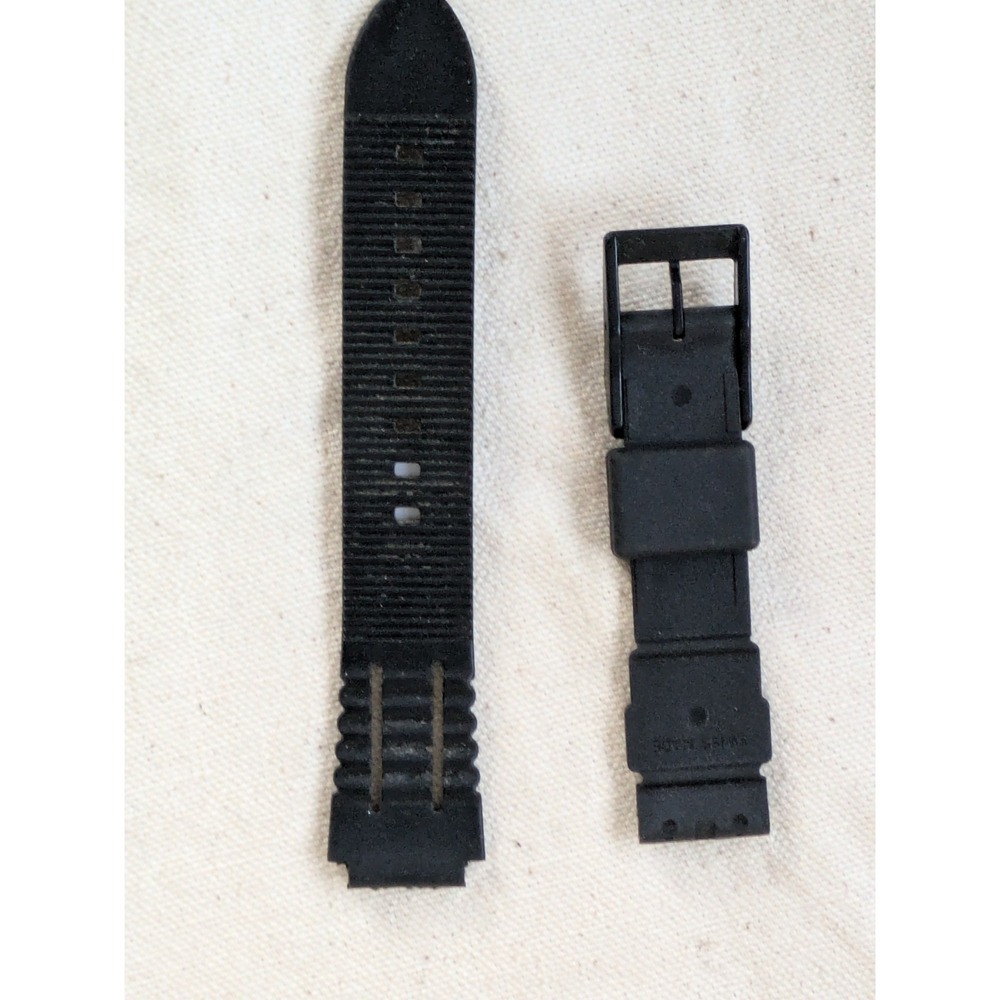 Tag Heuer 100M Sport Watch Strap Black Rubber Swiss Replacement Band OEM